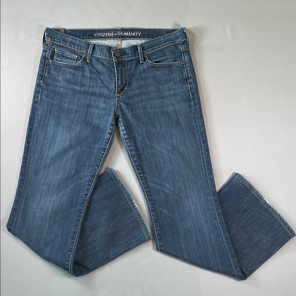 Citizens Of Humanity Medium Blue Bootcut Jeans - Petite